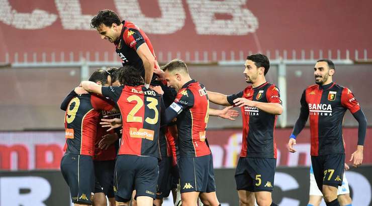Goran Pandev (Genoa) nhận một đường chuyền sát thủ, đặt anh vào thế đối mặt với thủ môn và anh đã ghi bàn với một cú sút lạnh lùng vào phía trong cột dọc bên phải. Một cú dứt điểm tuyệt vời.