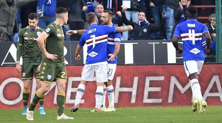 Vào! Một sai lầm từ hàng phòng ngự đã biếu không một cơ hội cho Karol Linetty (Sampdoria). Cầu thủ này đã rất bình tĩnh và dễ dàng đệm bóng vào lưới từ cự li gần. 1:1.