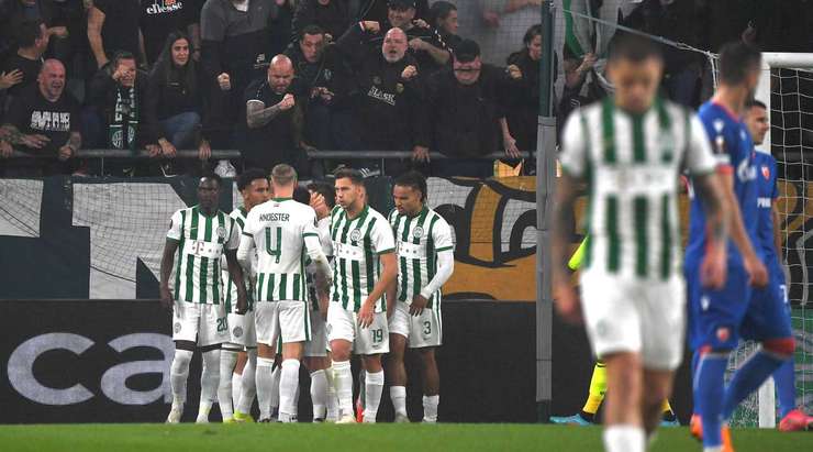 Vào! Kristoffer Zachariassen (Ferencvaros) sút bóng bật ra vào góc trái phía trên sau khi bóng đến chỗ anh ấy trong vòng cấm. Tỉ số là 1:0.