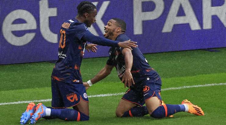 Arnaud Nordin thực hiện một đường chuyền chuẩn xác cho Stephy Mavididi (Montpellier) ở bên trong vòng cấm, và cầu thủ này rất nhanh sút bóng vào ngay giữa khung thành, khiến thủ môn không kịp trở tay. Tỉ số được nâng lên 0:4!