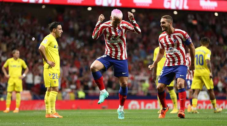 Vào! Một đường chuyền ngang đơn giản của Yannick Carrasco đưa bóng đến chân Antoine Griezmann (Atl. Madrid) bên trong vòng cấm, anh chỉnh lại tư thế và quất chân đưa bóng vào góc thấp bên phải khung thành. Tỉ số là 1:0.