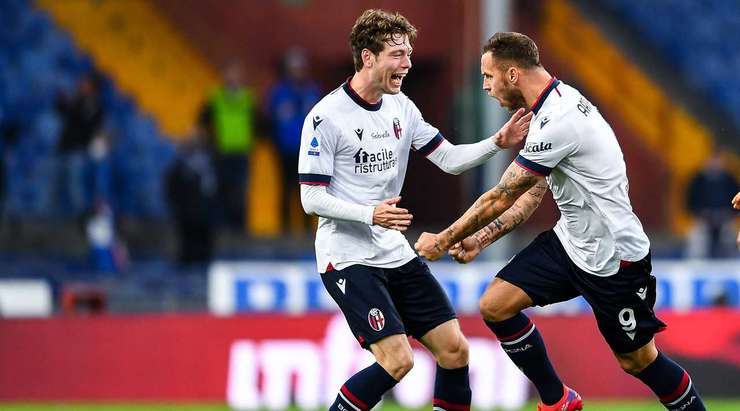 Một đường chuyền bổng hoàn hảo từ Mattias Svanberg tìm đến Marko Arnautovic (Bologna), người đã nhảy cao nhất và đánh đầu từ cự li gần về phía khung thành. Pha dứt điểm có lực và đủ đủ hiểm hóc, khiến thủ môn Emil Audero bị sửa lưng và không thể cản phá. Tỉ số bây giờ là: 1:2.