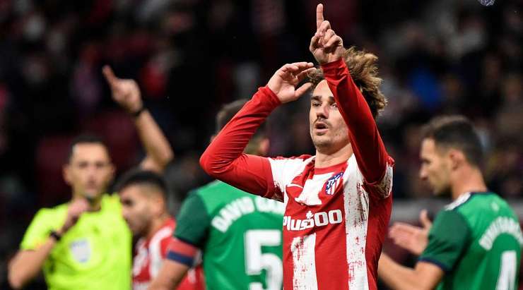 Antoine Griezmann (Atl. Madrid) có một bàn thắng bị từ chối vì lỗi việt vị!