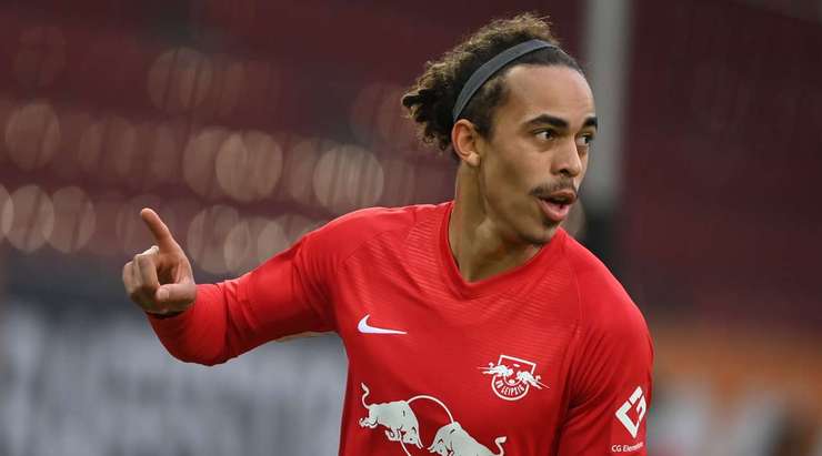 Yussuf Poulsen (RB Leipzig) đón đường căng ngang hoàn hảo vào sâu bên trong vòng cấm từ Dani Olmo và khống chế bóng một cách tinh tế. Tiếp theo, anh tung một cú sút chuẩn xác vào phía trong cột dọc bên phải, nâng tỉ số lên: 0:2.