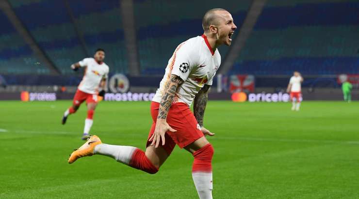 Vào! Angelino (RB Leipzig) ghi bàn với một cú sút tuyệt vời vào bên phải khung thành sau khi được giải thoát trong vòng cấm bởi một đường chuyền bổng xuất sắc từ Marcel Sabitzer. Tỉ số bây giờ là 1:0.