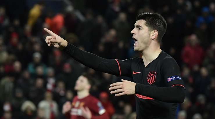 Alvaro Morata (Atl. Madrid) nhận một đường chuyền sát thủ, đặt anh vào thế đối mặt với thủ môn và anh đã ghi bàn với một cú sút lạnh lùng vào góc thấp bên trái khung thành. Một cú dứt điểm xuất sắc.
