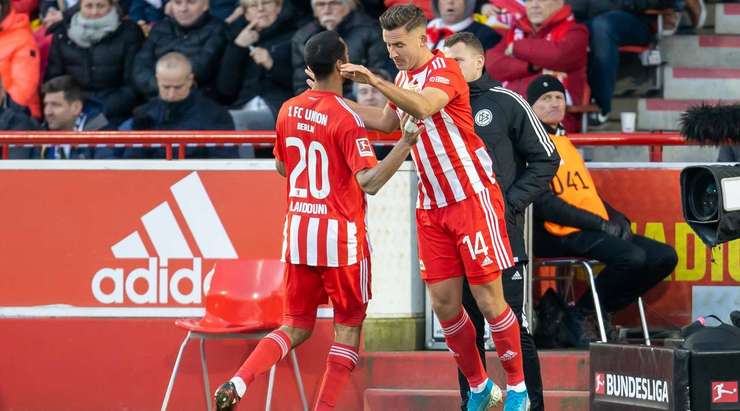 Thay người. Aissa Laidouni được thay thế bởi Paul Seguin (Union Berlin).