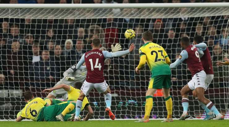 Conor Hourihane (Aston Villa) ghi bàn! Conor Hourihane (Aston Villa) được kiến tạo bởi Jack Grealish và anh ấy đã cho thấy sự bình tĩnh tuyệt vời trong vòng cấm để sút vào bên phải mành lưới. 1:0.