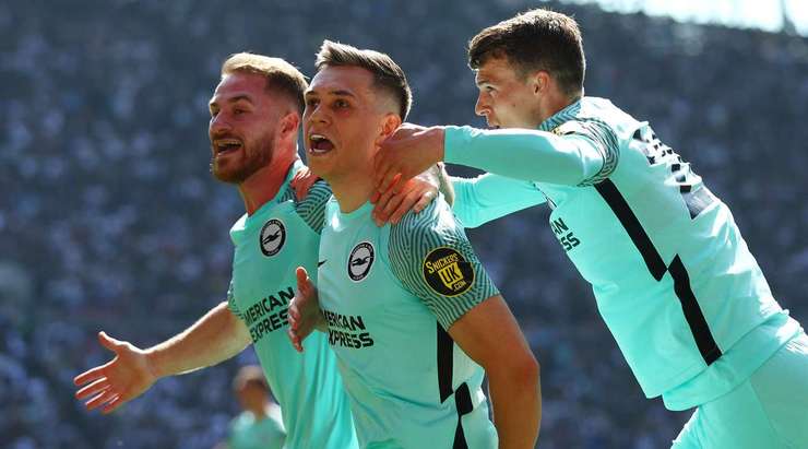 Leandro Trossard (Brighton) kết thúc nỗ lực đi bóng đẹp mắt của mình với một cú sút xuất sắc từ trong vòng cấm. Bóng đi vào góc thấp bên phải khung thành và Hugo Lloris chỉ có thể vào lưới nhặt bóng. Tỉ số là 0:1.