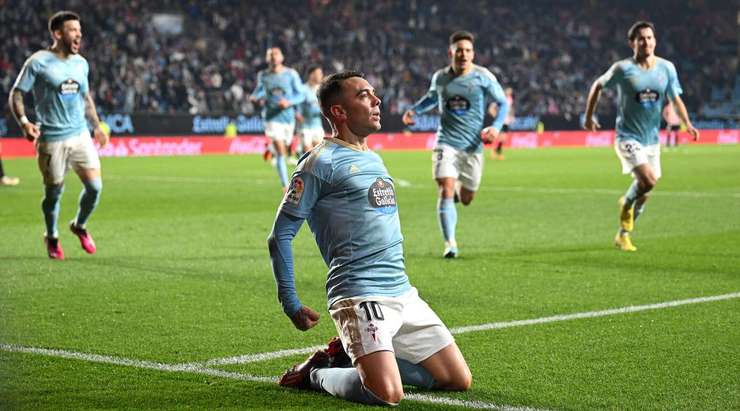 Iago Aspas (Celta Vigo) nhận một đường chuyền sát thủ, đặt anh vào thế đối mặt với thủ môn và anh đã ghi bàn với một cú sút lạnh lùng vào góc thấp bên trái khung thành. Một cú dứt điểm xuất sắc.