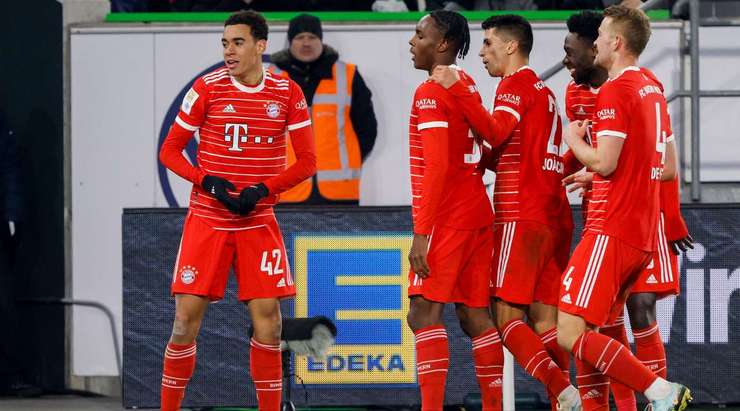 Jamal Musiala (Bayern Munich) có một pha đi bóng độc diễn tuyệt vời và dứt điểm từ trong vòng cấm, đánh bại thủ môn Koen Casteels với một cú sút vào góc phải phía dưới. Tỉ số bây giờ là: 1:4.