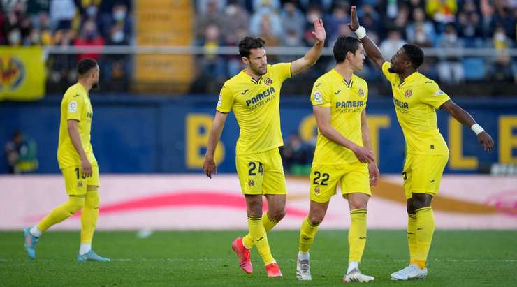 Alfonso Pedraza (Villarreal) đón một đường chuyền trong vòng cấm và ghi bàn với một cú sút mạnh vào góc thấp bên phải. Thủ môn đã không thể làm gì được.