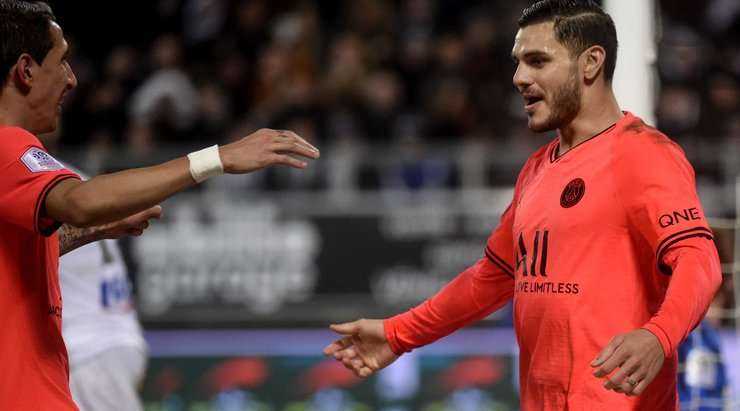 Nó đã đi vào lưới! Juan Bernat tung một đường chuyền đến Mauro Icardi (Paris SG), và anh ấy dễ dàng đưa bóng vào lưới trống. Tỉ số là 3:4.
