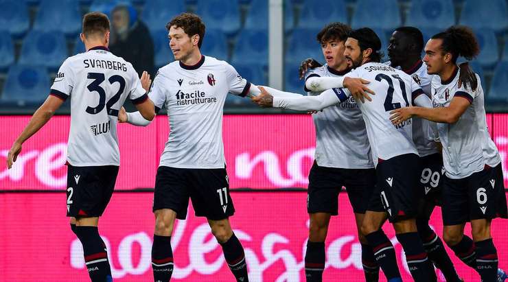 Một bàn thắng đồng đội tuyệt vời! Mattias Svanberg (Bologna) được giải thoát trong vòng cấm bởi Roberto Soriano và không mắc một sai lầm nào với một pha dứt điểm tốt vào nóc lưới. 0:1.