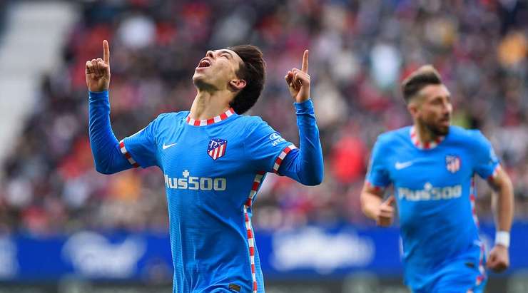 Joao Felix (Atl. Madrid) ghi bàn từ quả phạt góc trước đó. Bóng trôi qua vòng cấm đến Joao Felix (Atl. Madrid) và anh ấy sút vào nóc lưới, không cho thủ môn cơ hội nào.