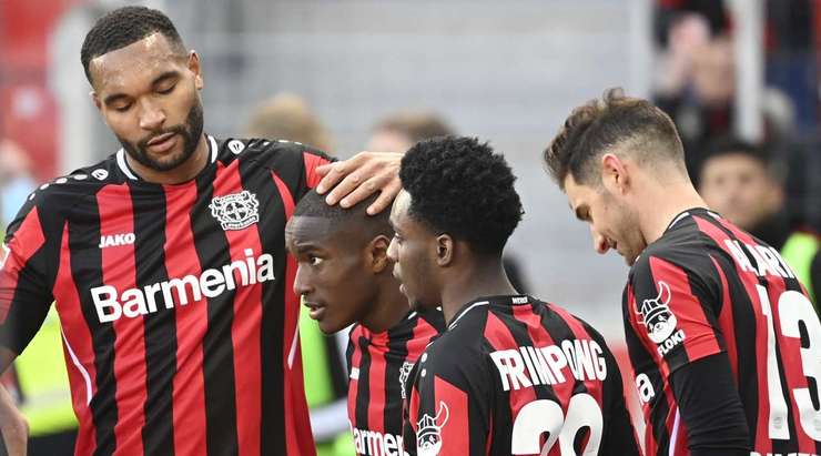 Moussa Diaby (Bayer Leverkusen) có một pha đi bóng độc diễn tuyệt vời và dứt điểm từ trong vòng cấm, đánh bại thủ môn Stefan Ortega với một cú sút vào góc phải phía dưới. Tỉ số bây giờ là: 2:0.