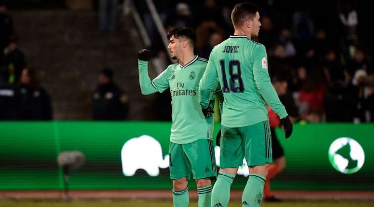 Brahim Diaz (Real Madrid) có một pha đi bóng độc diễn tuyệt vời và dứt điểm từ trong vòng cấm, đánh bại thủ môn Brais Pereiro với một cú sút vào góc trái phía dưới. Tỉ số bây giờ là: 1:3.