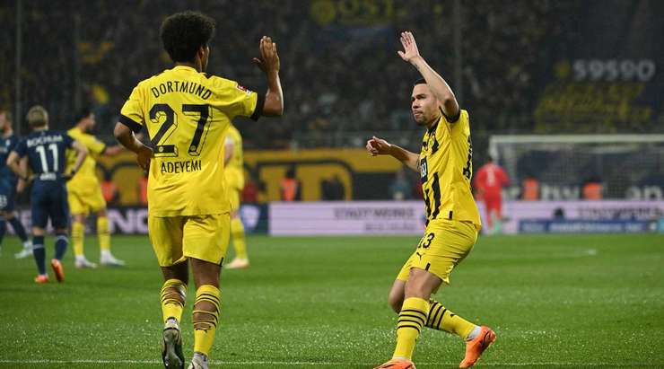 Vào! Sebastien Haller kiến tạo cho Karim Adeyemi (Dortmund) người đệm bóng vào lưới trống. Anh ấy thay đổi tỉ số thành 1:1.