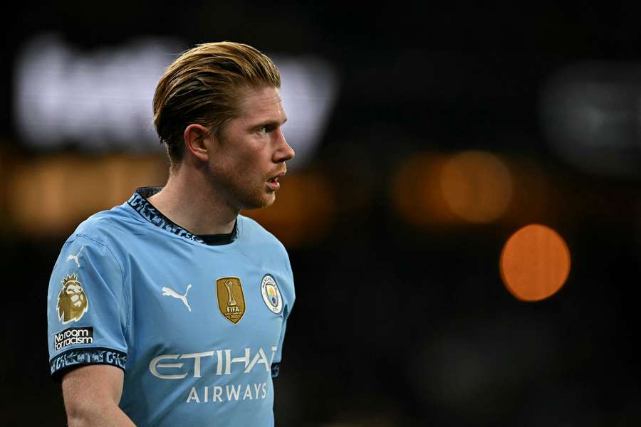 Kevin De Bruyne lors du derby mancunien.