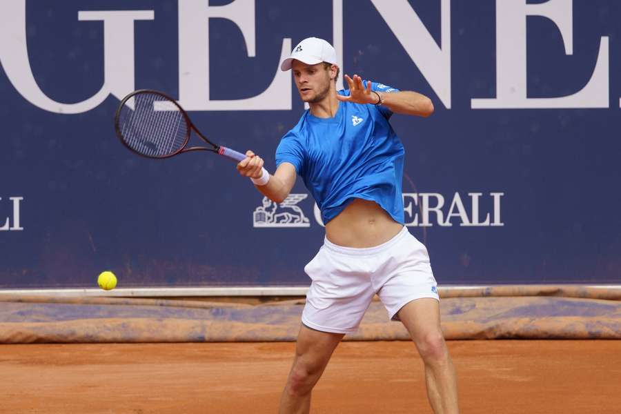 Yannick Hanfmann ist der einzig verbliebene Deutsche in Kitzbühel.