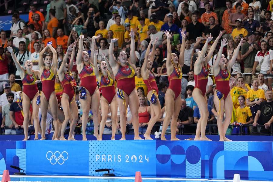 La selección femenina de waterpolo