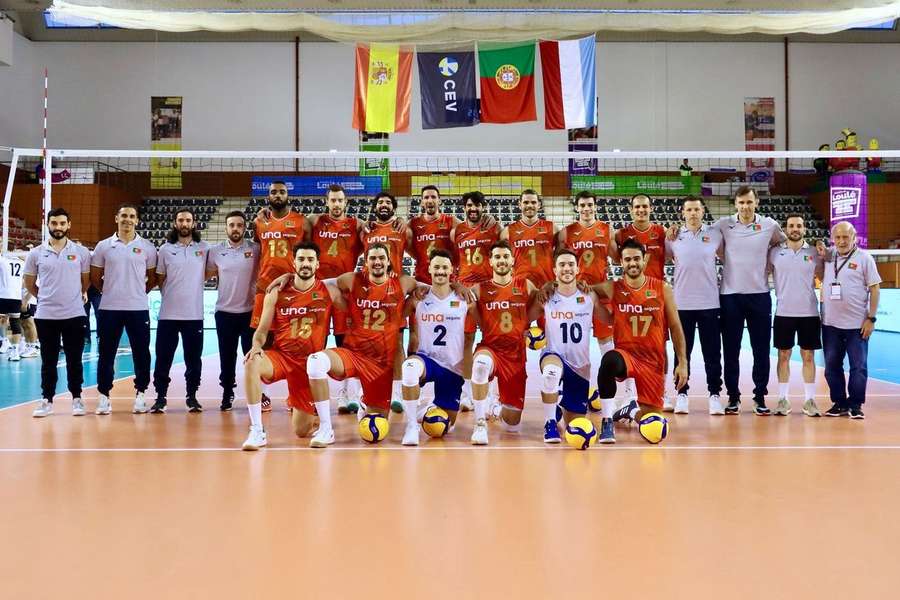 Portugal antes da partida com Israel