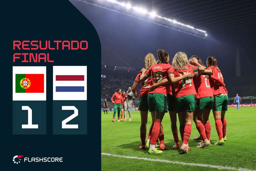 Portugal derrotado no particular com os Países Baixos