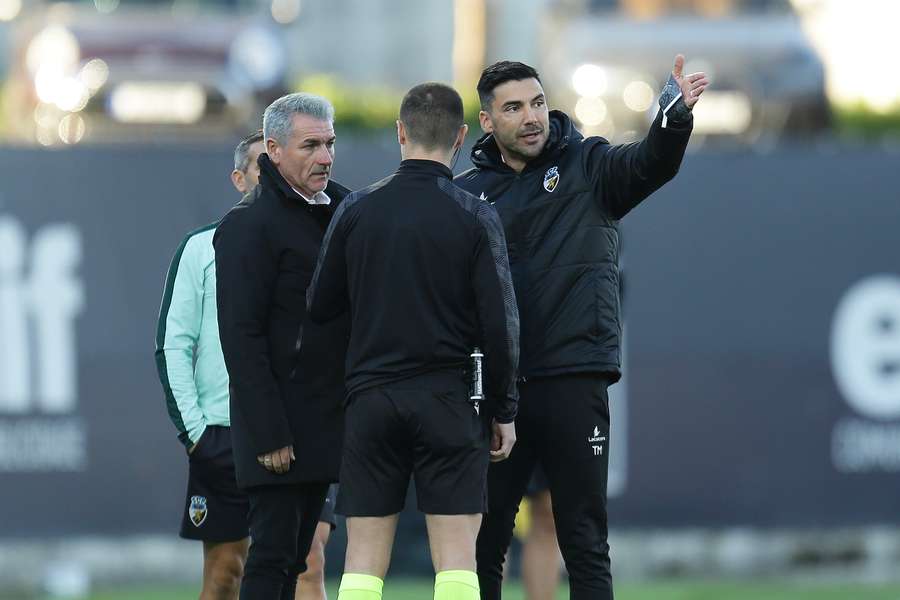 Tozé Marreco durante o jogo com o Famalicão