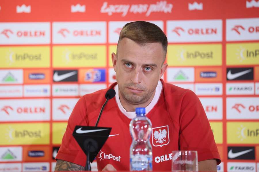 Kamil Grosicki podczas konferencji prasowej