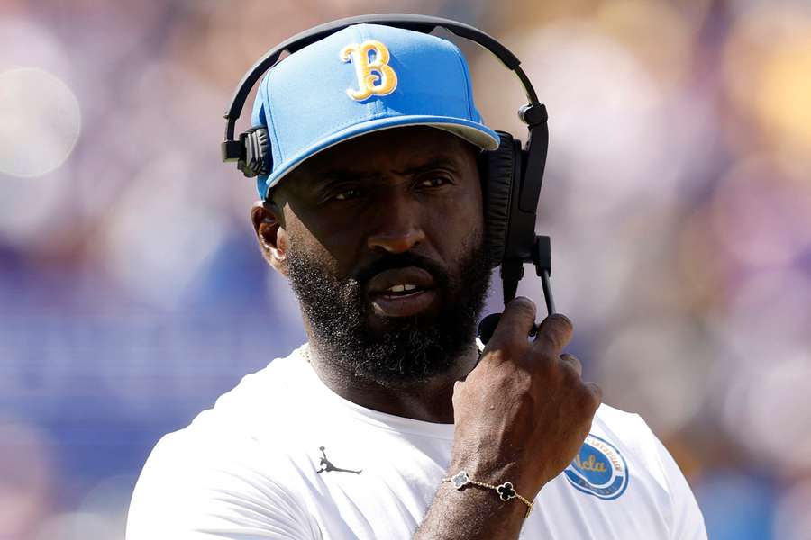 UCLA head coach DeShaun Foster