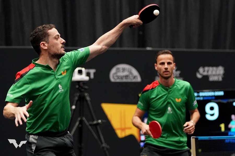 Marcos Freitas e Tiago Apolónia em ação em Malmö, na Suécia