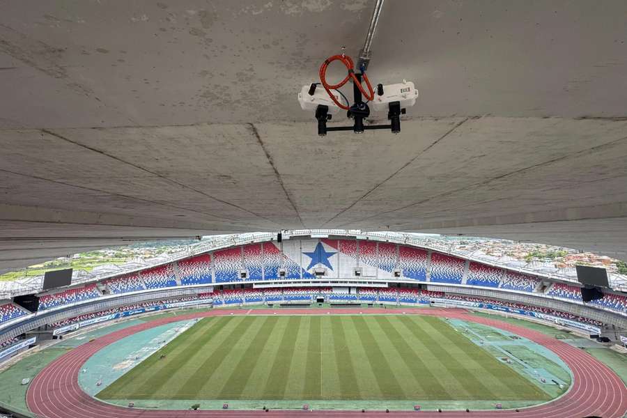 Câmera da CBF instalada no Mangueirão Câmera da CBF instalada no Mangueirão