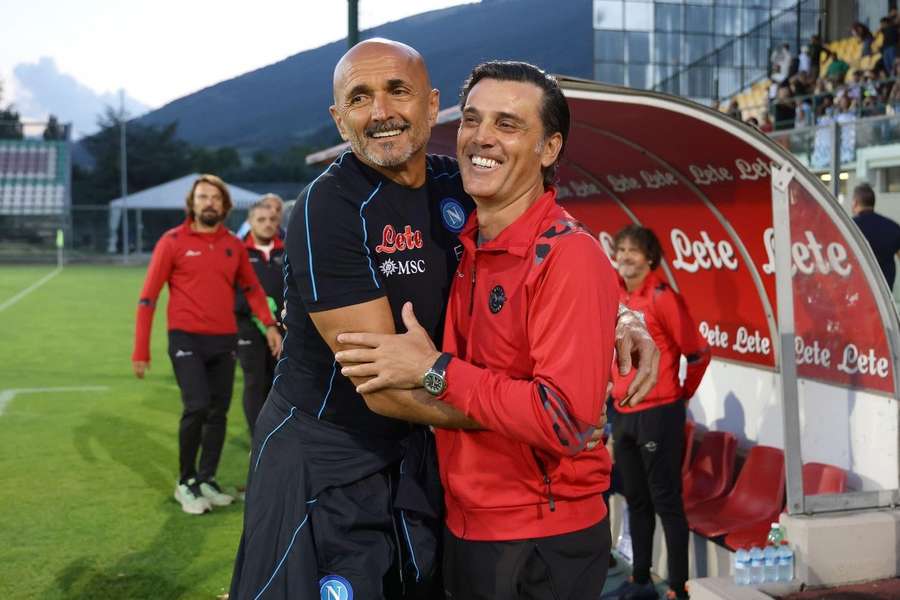 Vincenzo Montella, împreună cu Luciano Spalletti