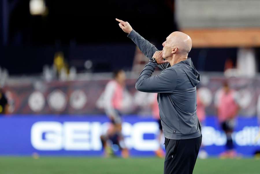 Bob Bradley coaching in the MLS.
