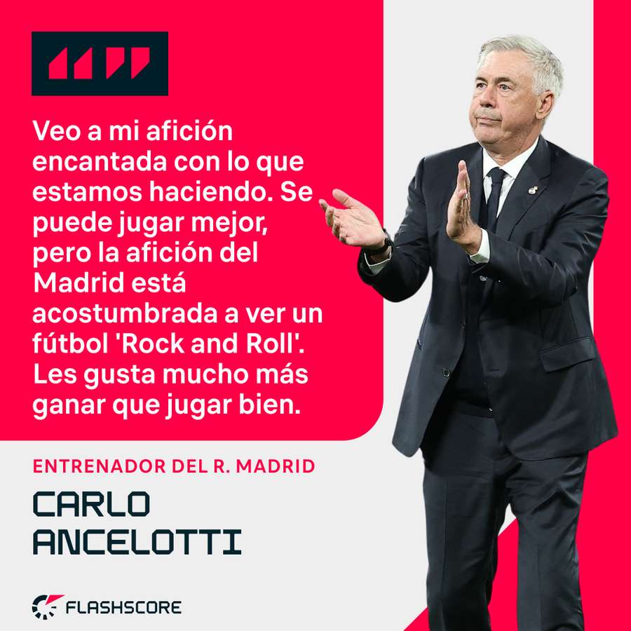 Las palabras de Carlo Ancelotti.