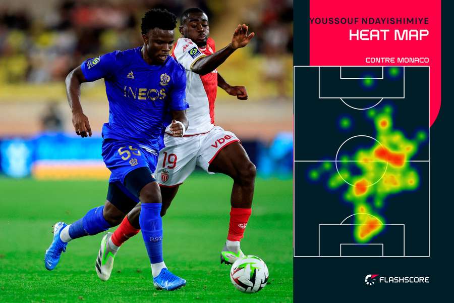 Heat map de Ndayishimiye contre Monaco