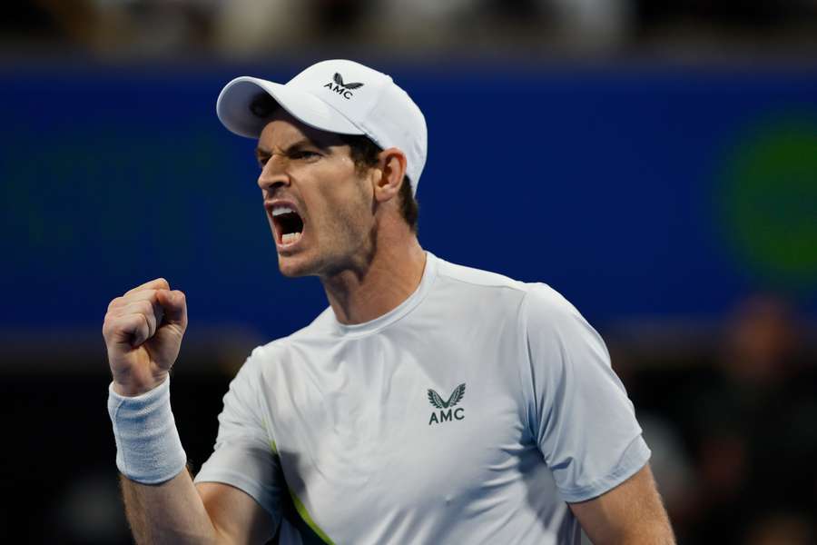 Britain's Andy Murray celebrates