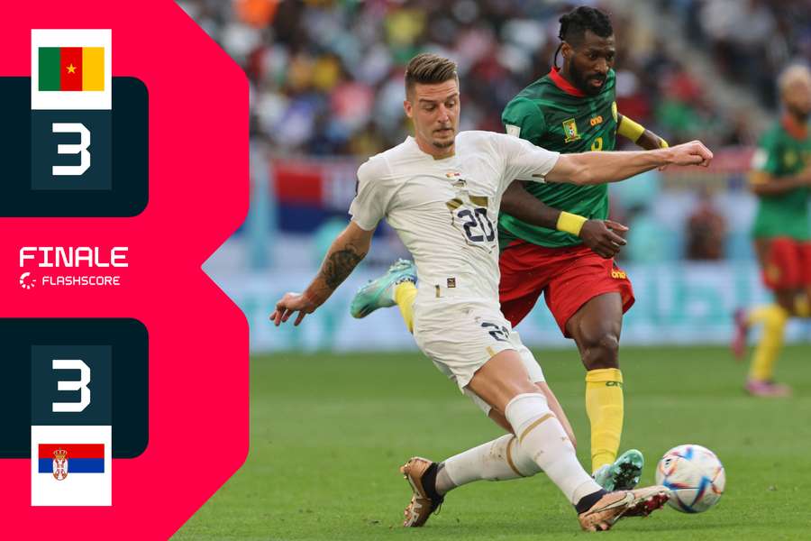 Camerun-Serbia, pareggio scoppiettante: finisce 3-3