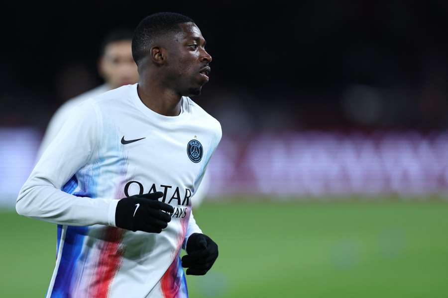 Ousmane Dembélé avec le PSG avant la trêve internationale.