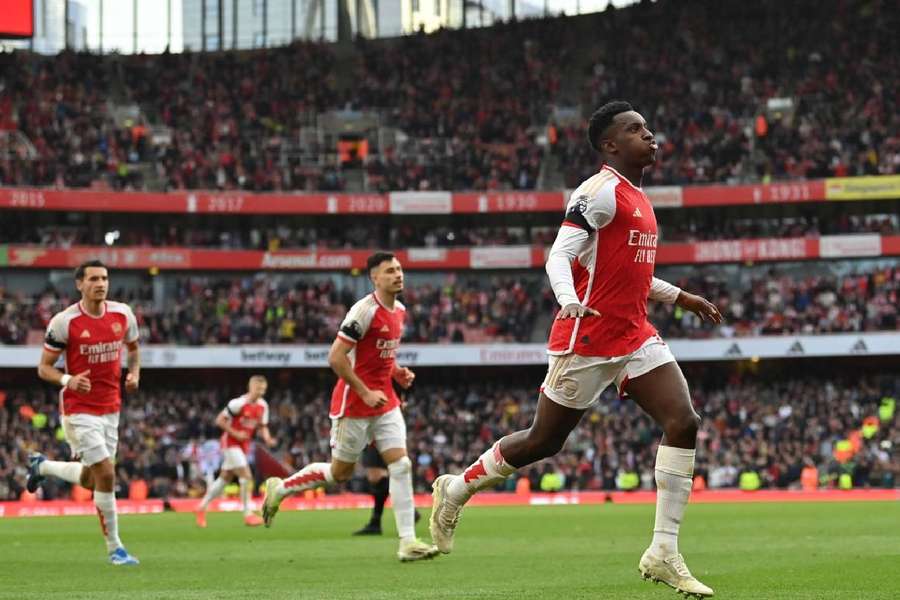 Eddie Nketiah, la star du jour à Arsenal.