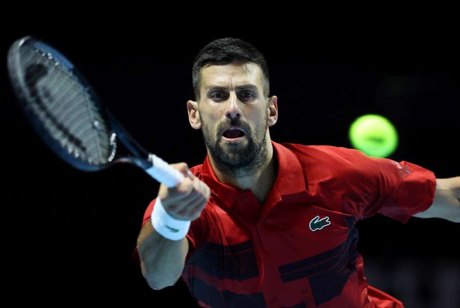 Djokovic lors du Six Kings Slam.