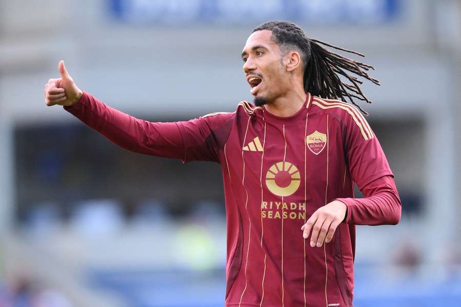 Chris Smalling of Roma gestures during the pre-season friendly match between Everton and Roma