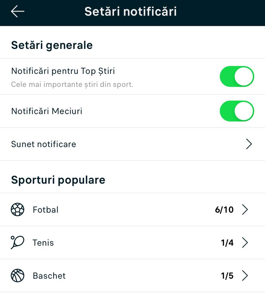 Notificări personalizate. Notificări personalizate.