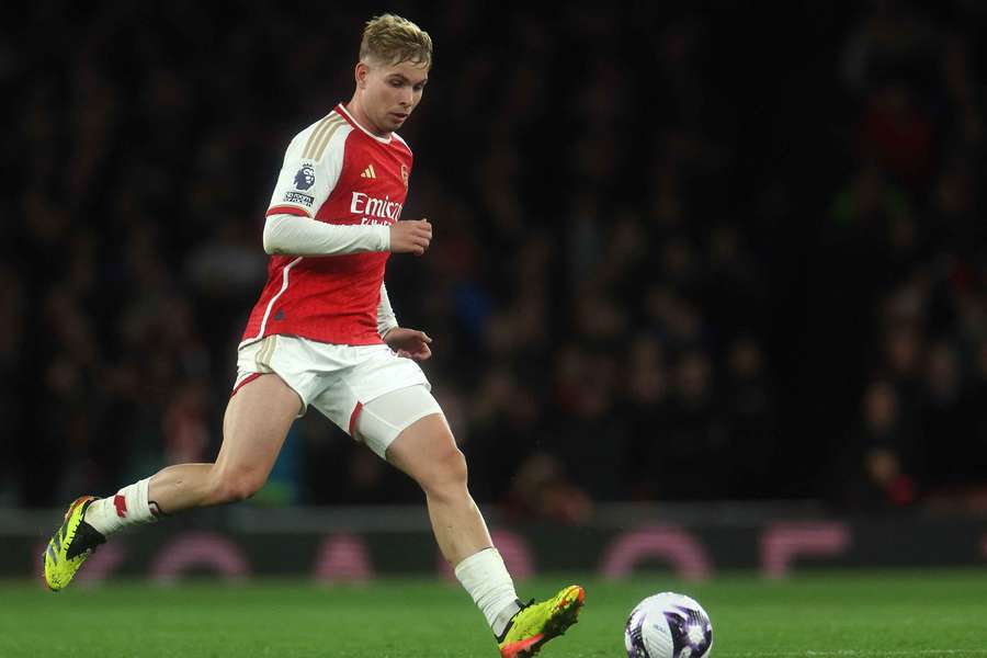 Emile Smith Rowe avec Arsenal.