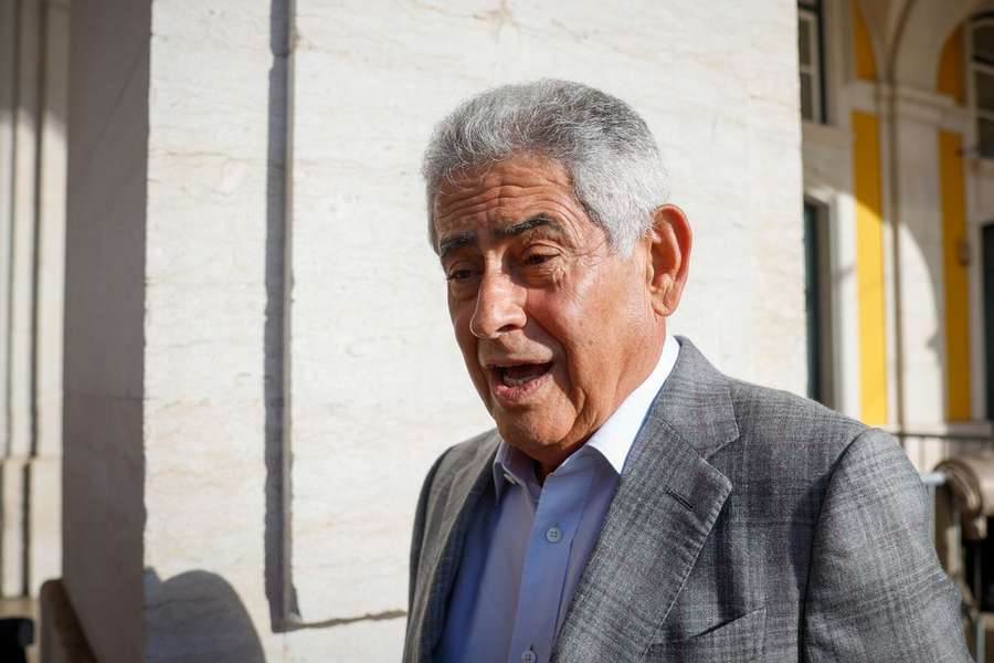 Luís Filipe Vieira,antigo presidente do Benfica, à chegada ao tribunal