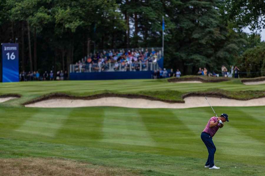 Padraig Harrington playing at Sunningdale in 2025