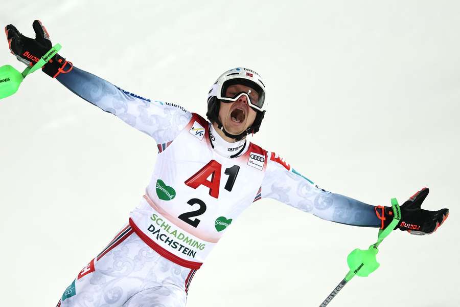 Grenzenloser Jubel bei Henrik Kristoffersen