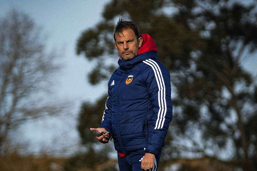 Sotiris Silaidopoulos no treino do Rio Ave