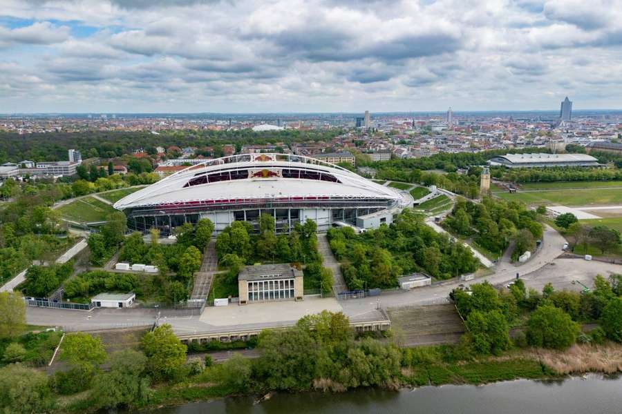Estádio do Leipzig, na antiga Alemanha Oriental