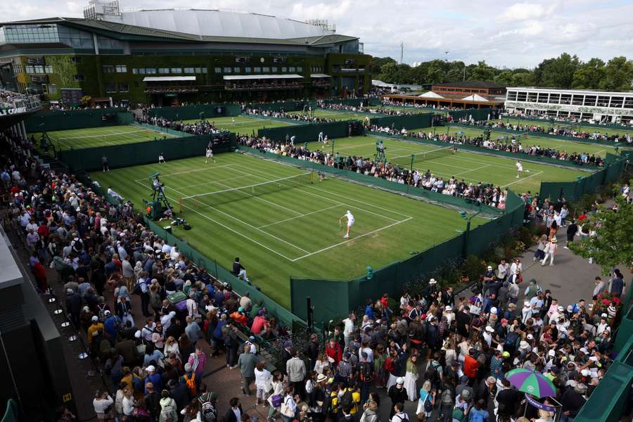 General view at Wimbledon at 2022's tournament 
